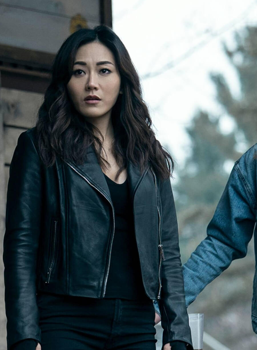 The Boys Kimiko Miyashiro Black Leather Jacket