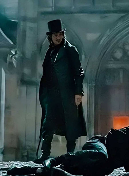 The Count of Monte-Cristo 2024 Pierre Niney Black Leather Coat