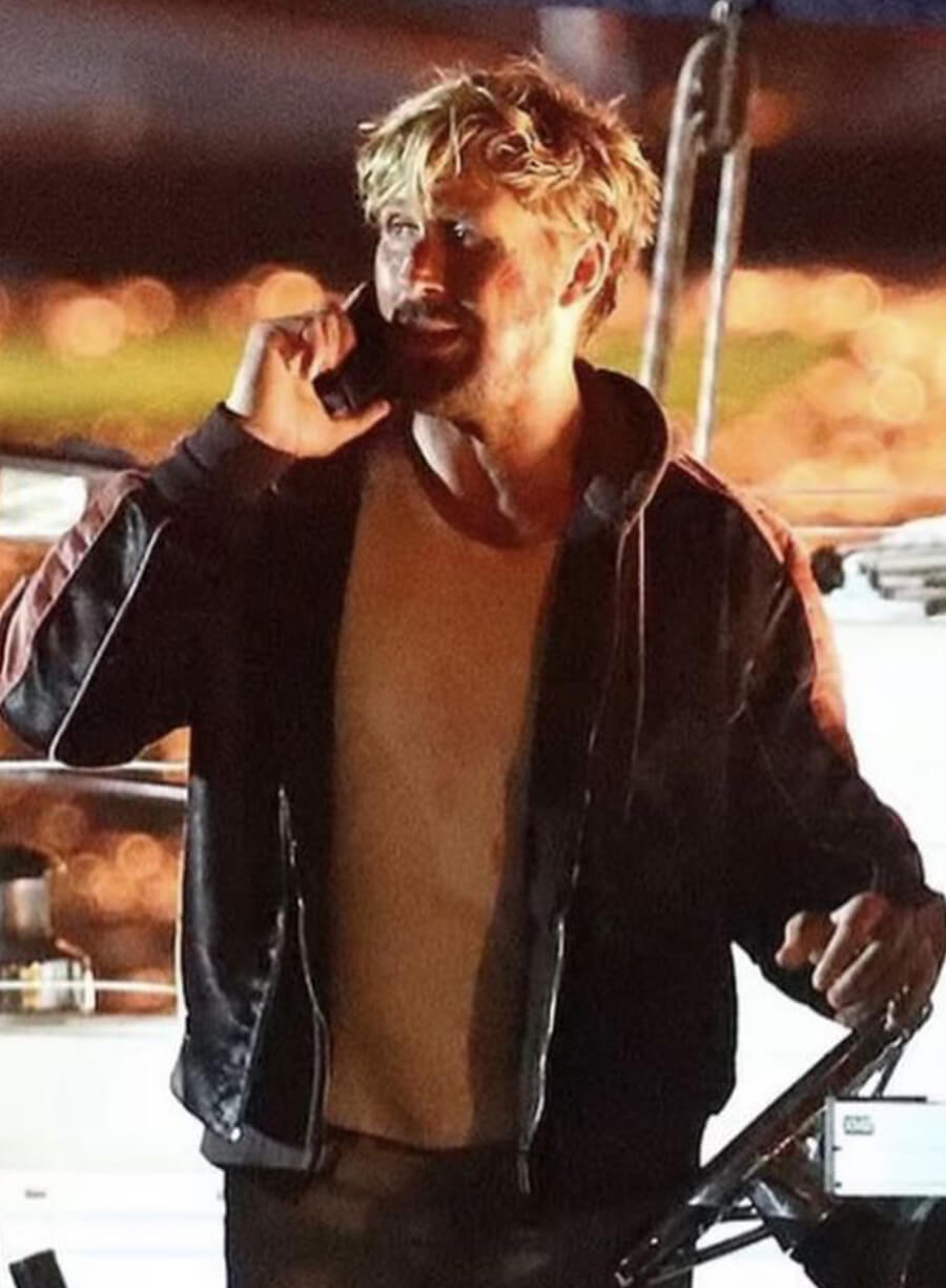 Ryan Gosling Black Leather Jacket