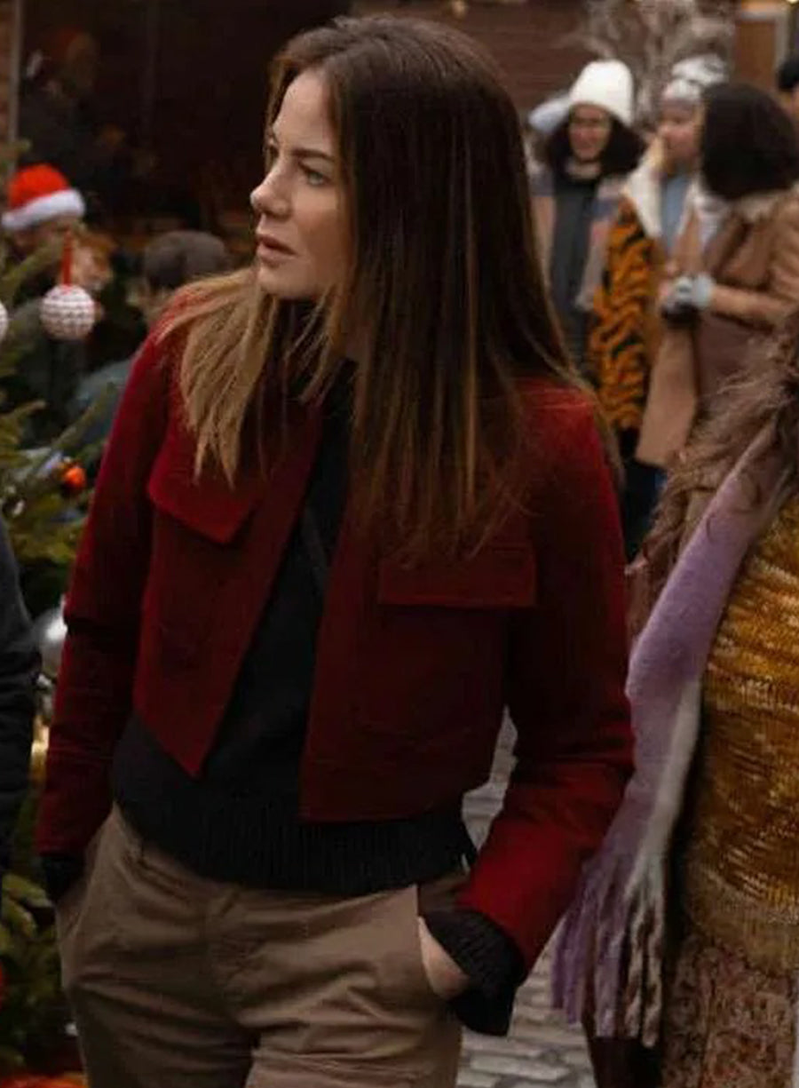 The Family Plan 2 Michelle Monaghan Red Jacket
