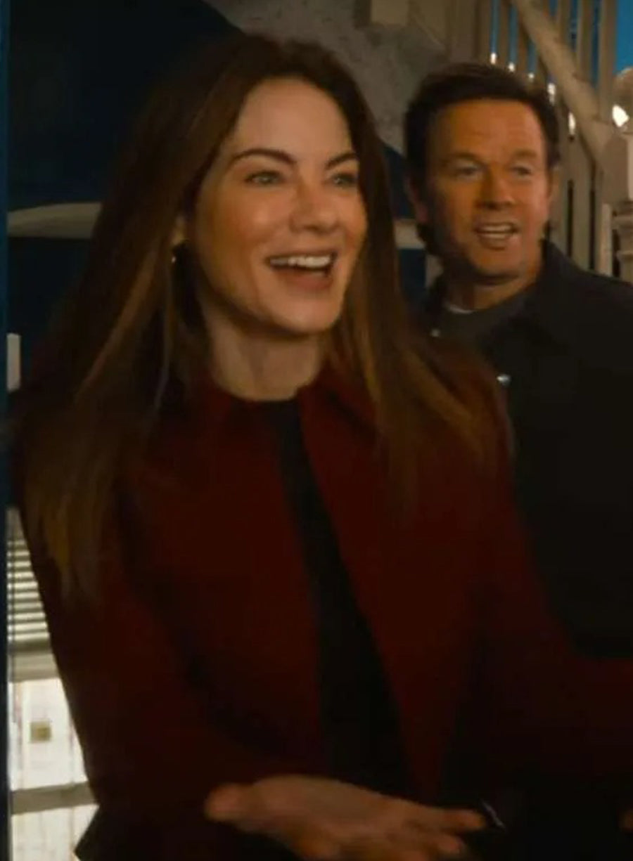 The Family Plan 2 Michelle Monaghan Red Jacket