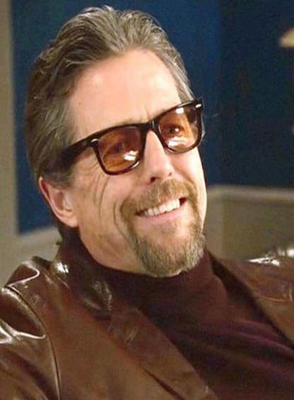 Hugh Grant Leather Blazer