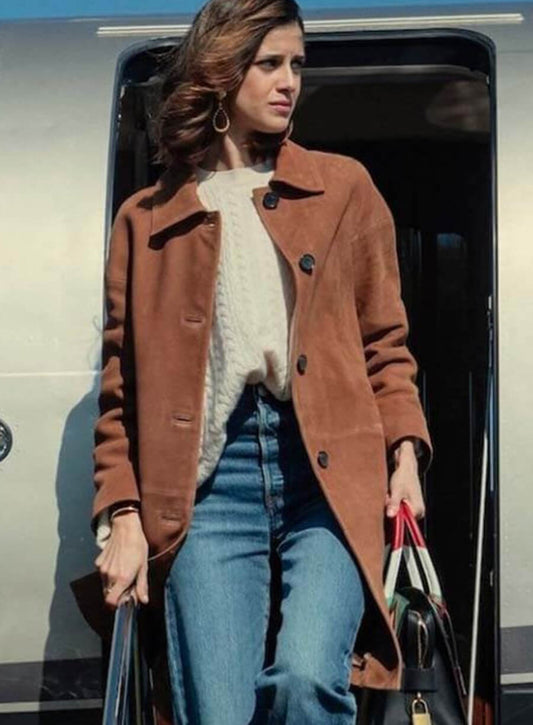 The Gentlemen S02 Benedetta Porcaroli Suede Coat