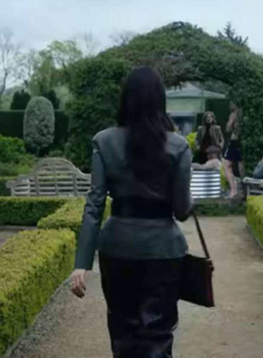 Susie Glass Leather Blazer