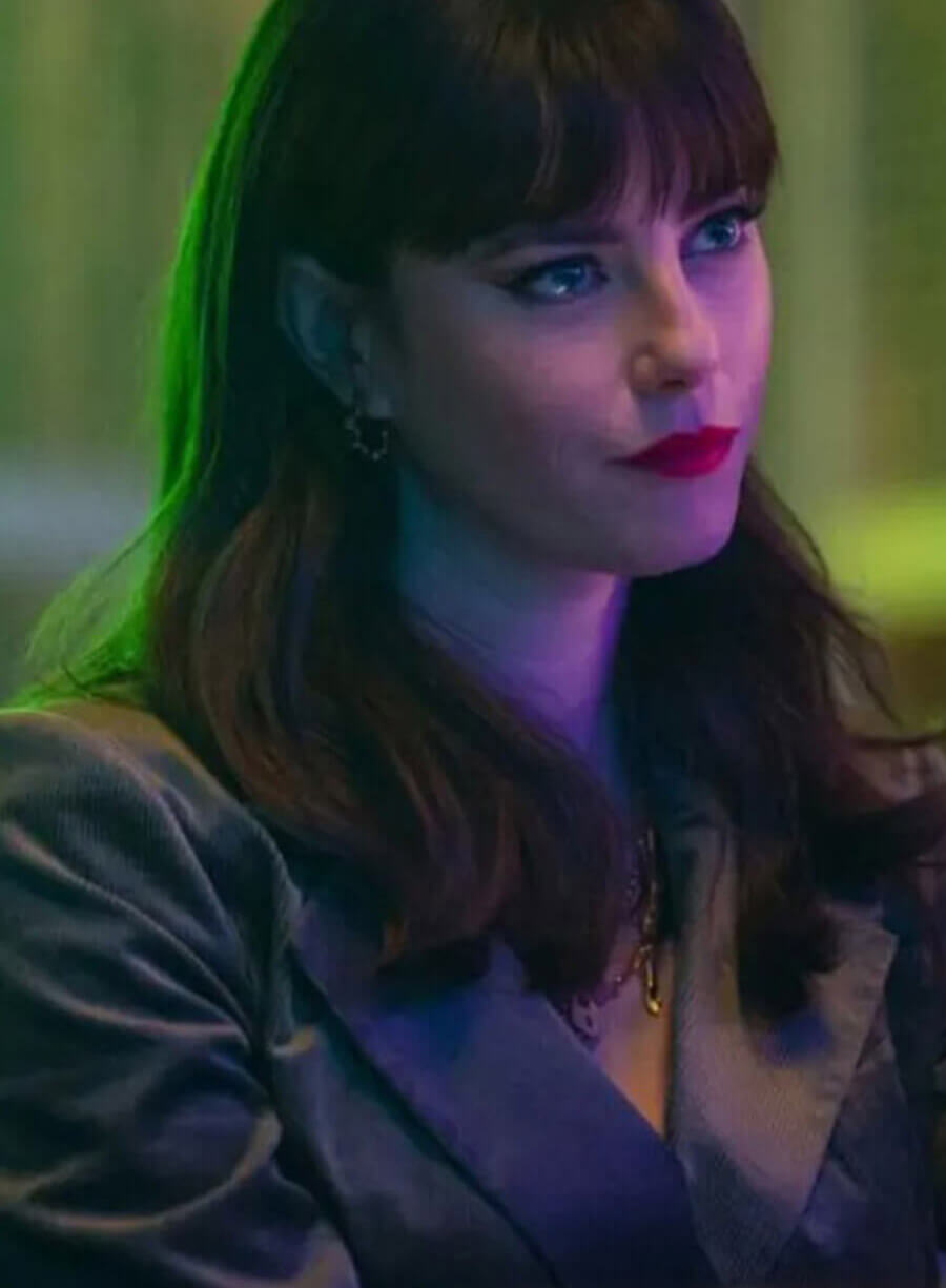 Susie Glass Leather Blazer
