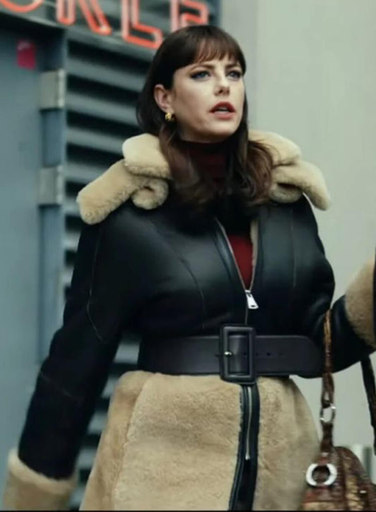 Susie Glass Black Leather Jacket