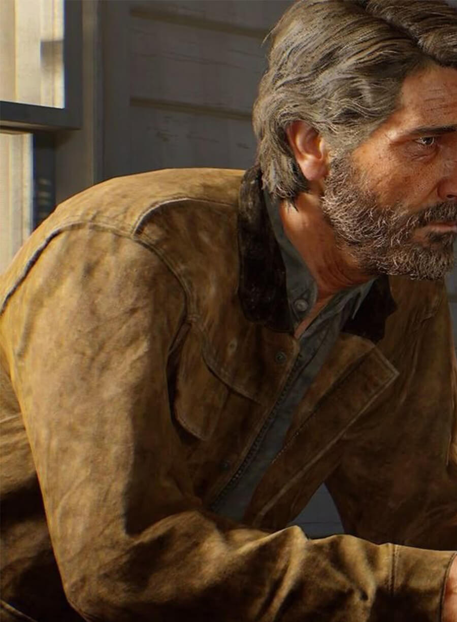 The Last of Us Joel Miller Brown Suede Jacket