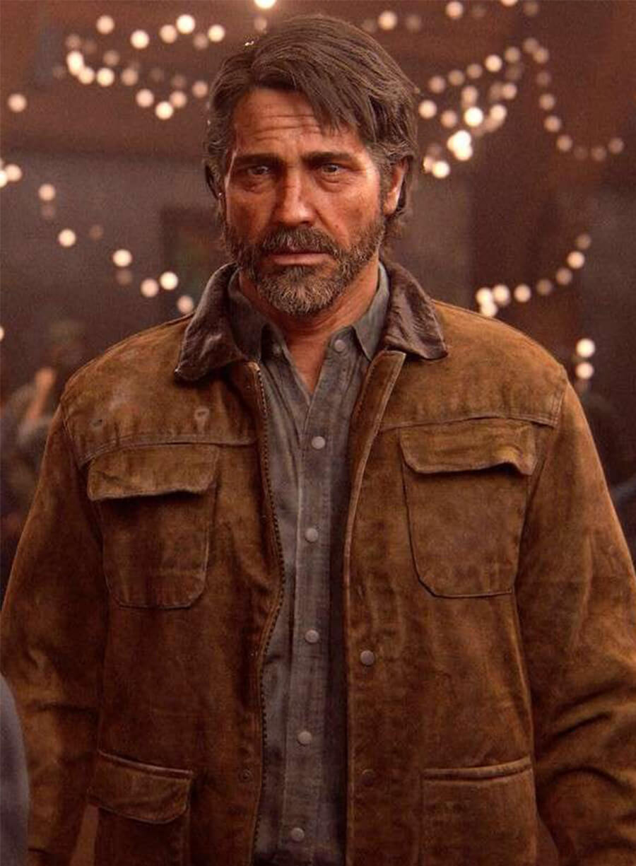 The Last of Us Joel Miller Brown Suede Jacket