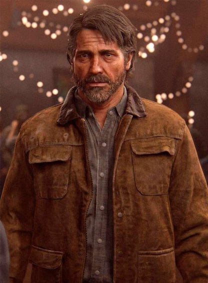 The Last of Us Joel Miller Brown Suede Jacket