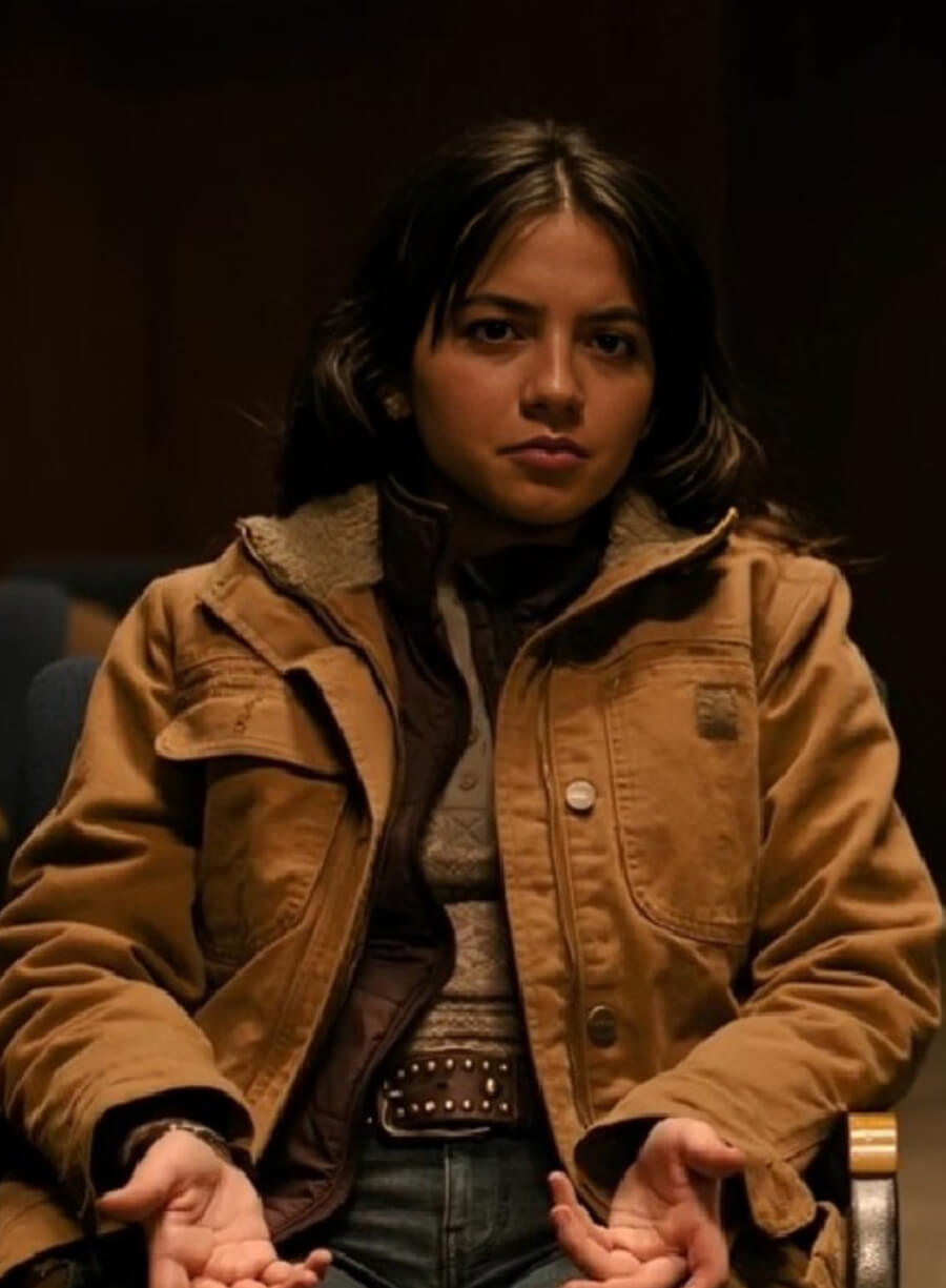 The Last Of Us S02 Isabela Merced Brown Jacket