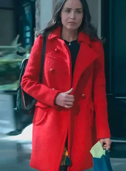 The Life List 2025 Sofia Carson Red Coat