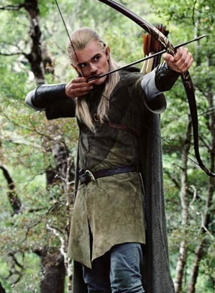 The Lord of the Rings 2001 Legolas Green Suede Coat