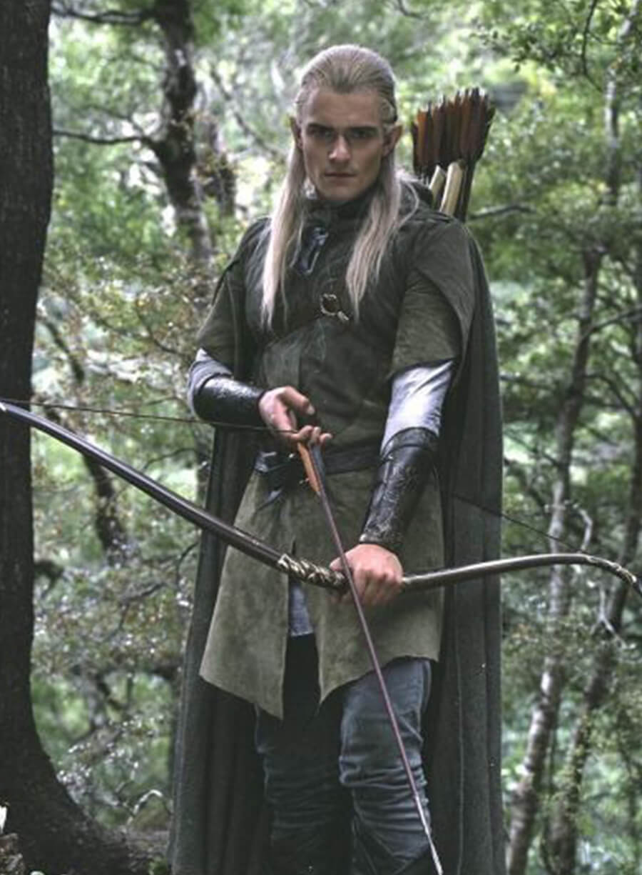 The Lord of the Rings 2001 Legolas Green Suede Coat