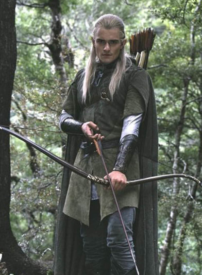 The Lord of the Rings 2001 Legolas Green Suede Coat
