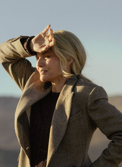 The Madison 2026 Michelle Pfeiffer Grey Coat