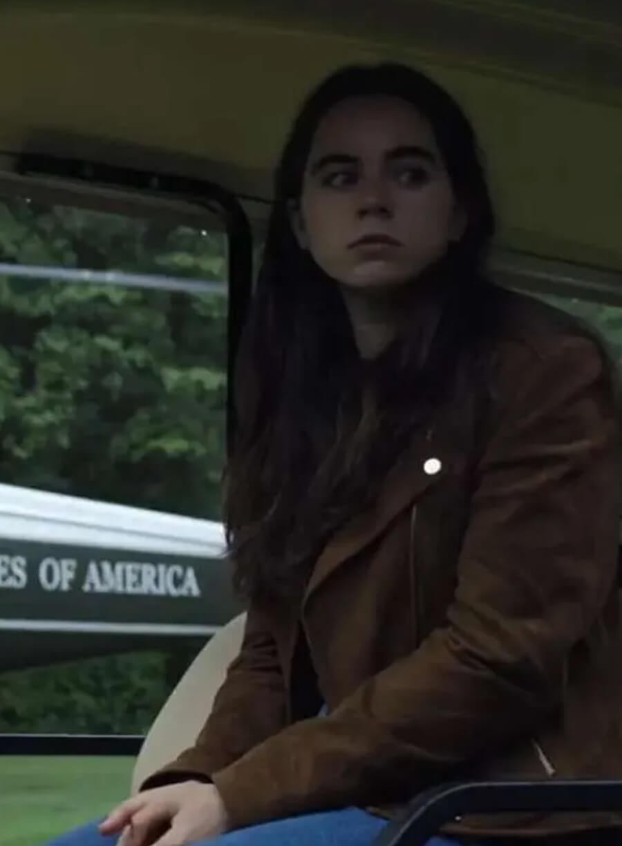 The Night Agent Maddie Redfield Brown Suede Leather Jacket