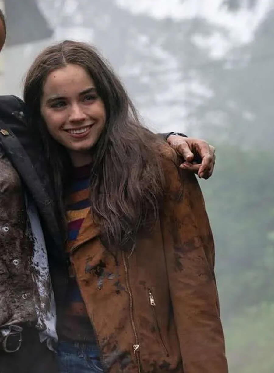 The Night Agent Maddie Redfield Brown Suede Leather Jacket