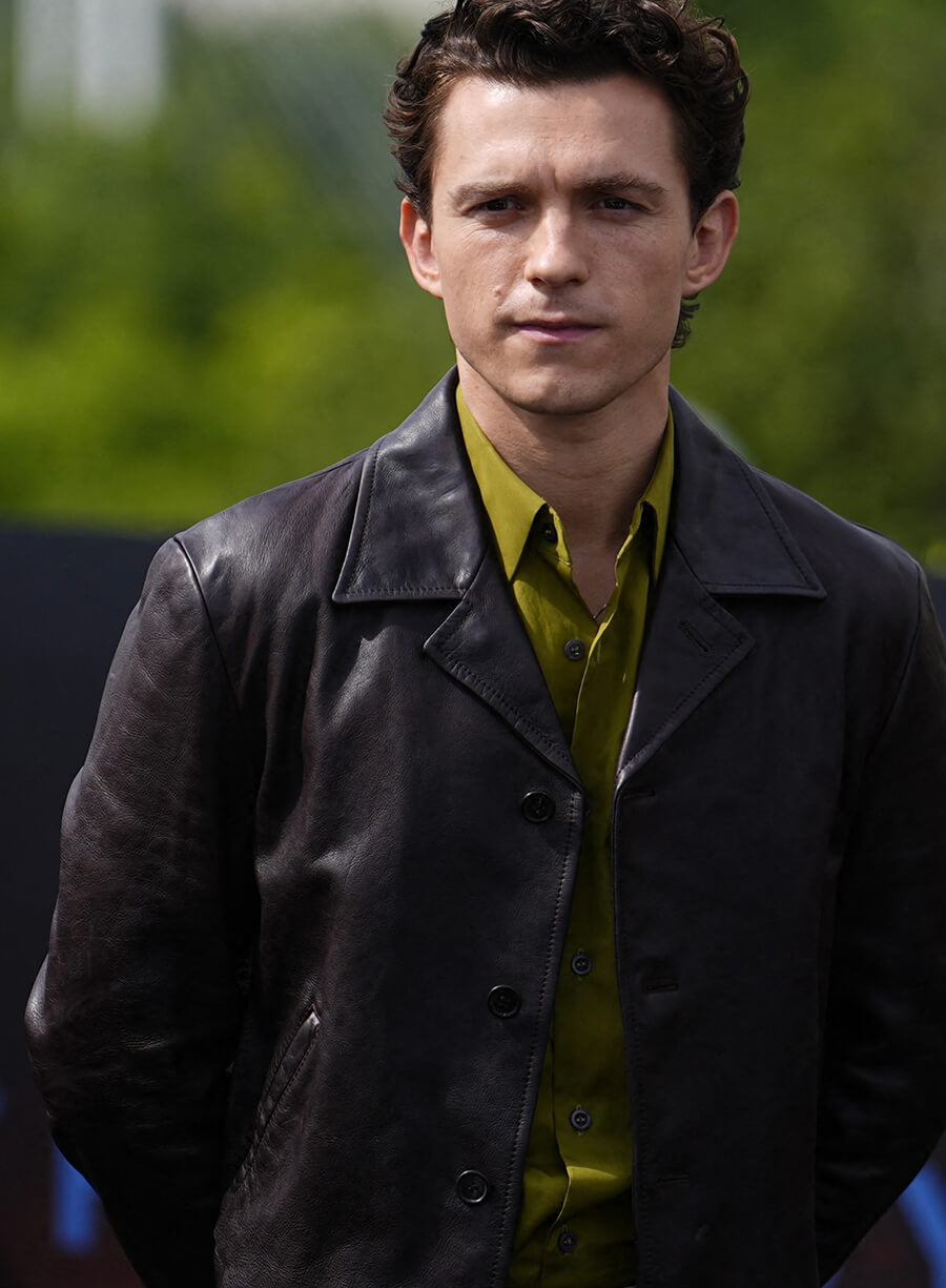 The Odyssey 2026 Tom Holland Leather Jacket