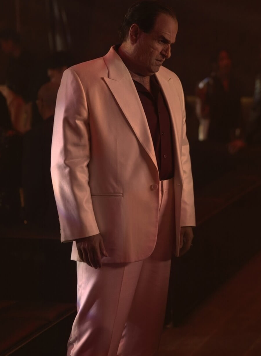 The Penguin 2024 Colin Farrell White Suit