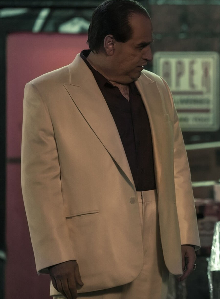 The Penguin 2024 Colin Farrell White Suit