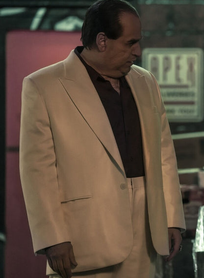 The Penguin 2024 Colin Farrell White Suit