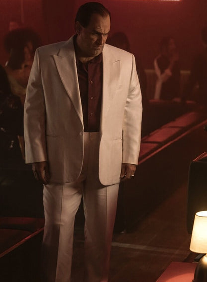 The Penguin 2024 Colin Farrell White Suit