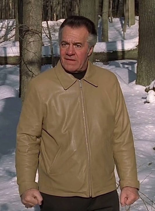The Sopranos Paulie Gualtieri Beige Leather Jacket