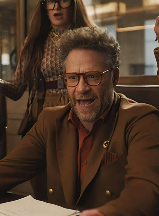 The Studio Seth Rogen Brown Coat