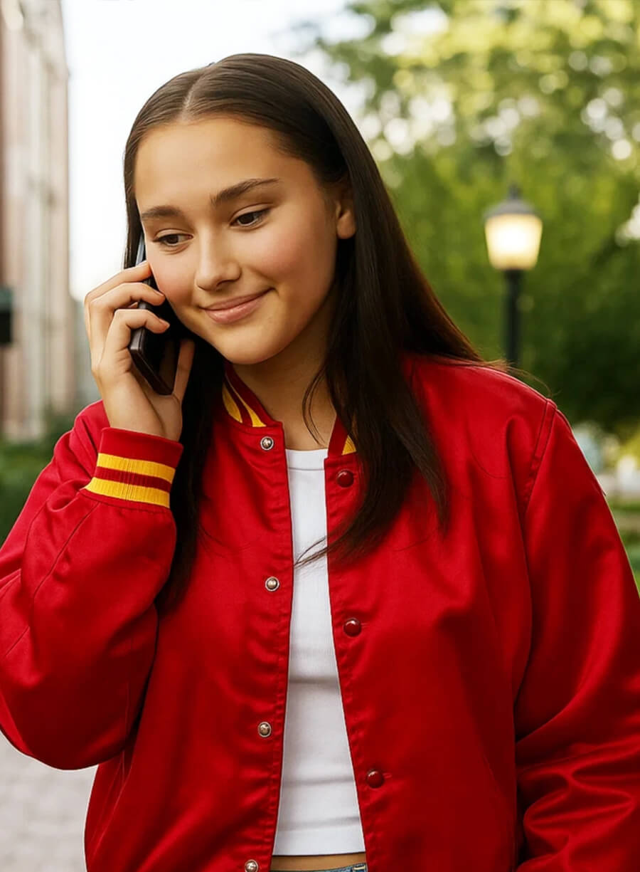 The Summer I Turned Pretty S03 Lola Tung Red Jacket