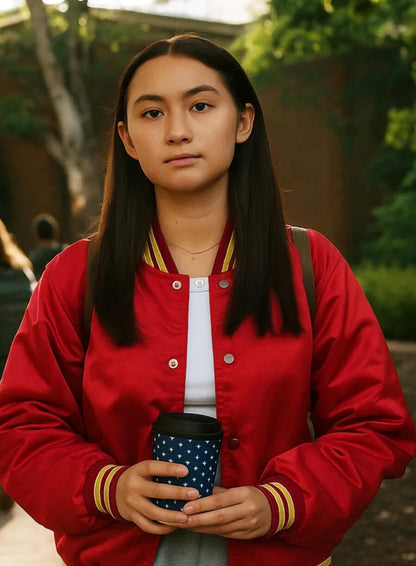 The Summer I Turned Pretty S03 Lola Tung Red Jacket