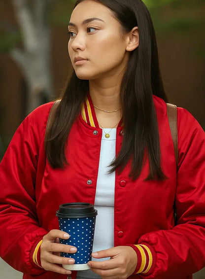 The Summer I Turned Pretty S03 Lola Tung Red Jacket