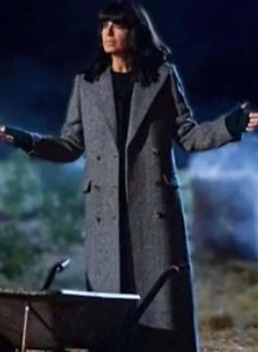 The Traitors UK S02 Claudia Winkleman Grey Coat
