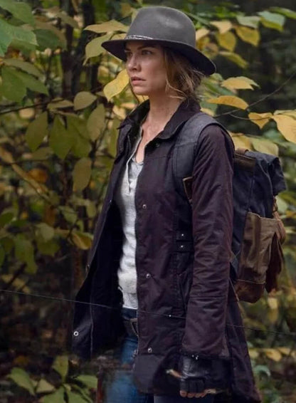 The Walking Dead S10 Maggie Rhee Brown Cotton Jacket
