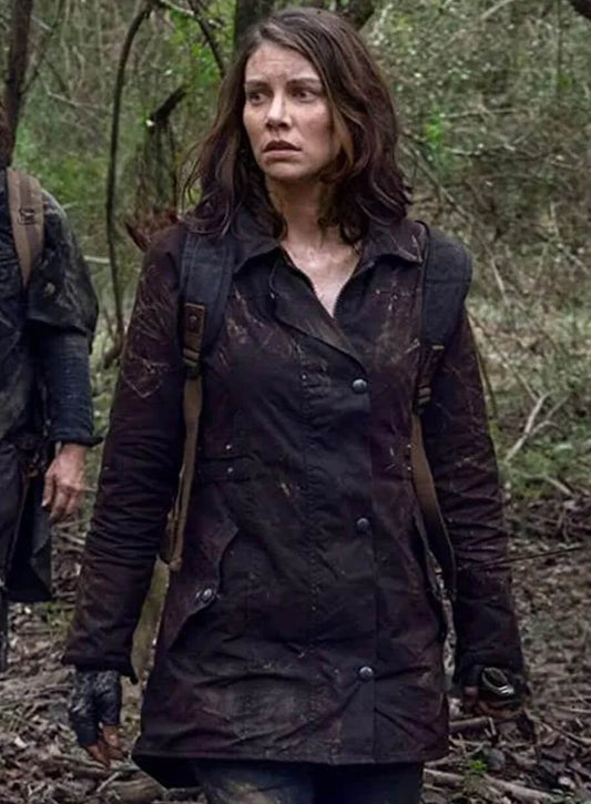 The Walking Dead S10 Maggie Rhee Brown Cotton Jacket