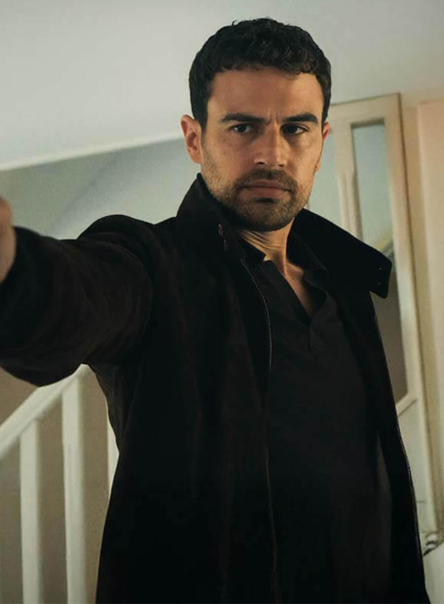Theo James The Gentlemen S02 Black Wool Jacket