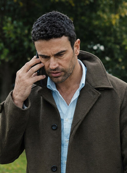 Theo JamesThe Gentlemen S02 Brown Wool Coat