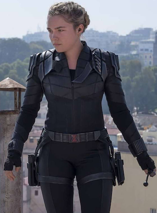 Thunderbolts 2025 Yelena Belova  Black Costume Jacket