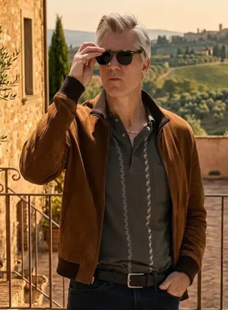 Timothy Olyphant Lucky S01 Brown Suede Jacket