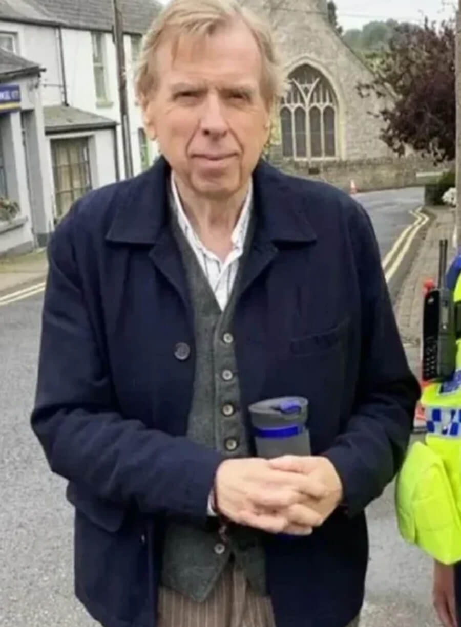 Timothy Spall Death Valley 2025 Blue Jacket