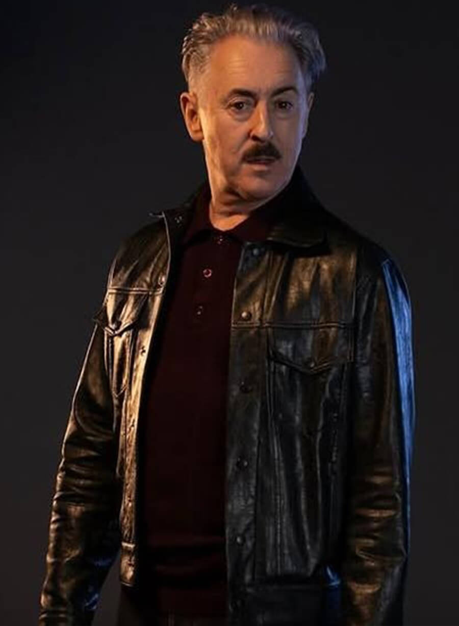 Tip Toe 2026 Alan Cumming Black Leather Jacket