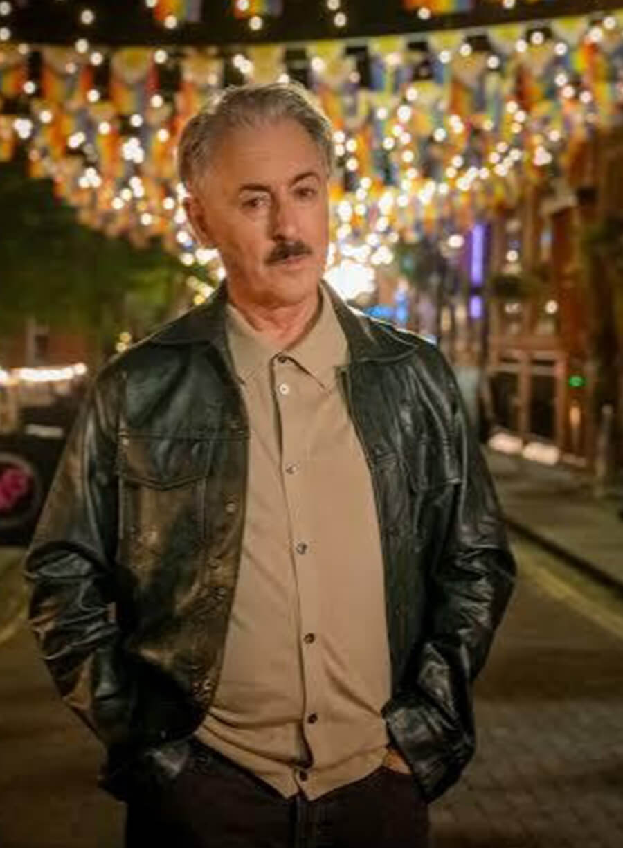 Tip Toe 2026 Alan Cumming Black Leather Jacket