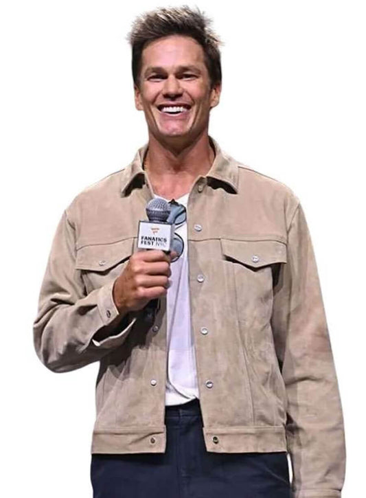Tom Brady Fanatics Fest 2026 Suede Jacket