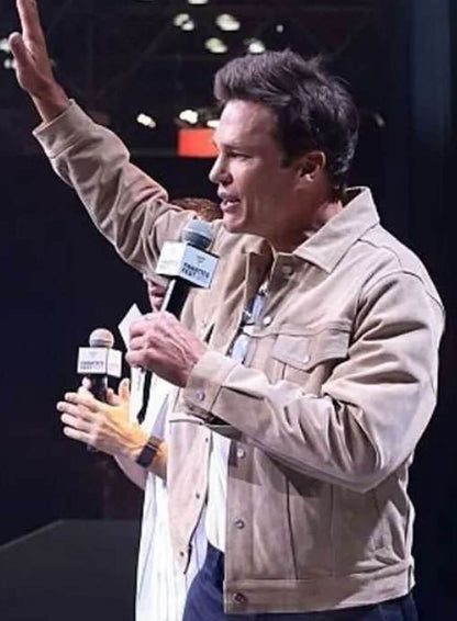 Tom Brady Fanatics Fest 2026 Suede Jacket