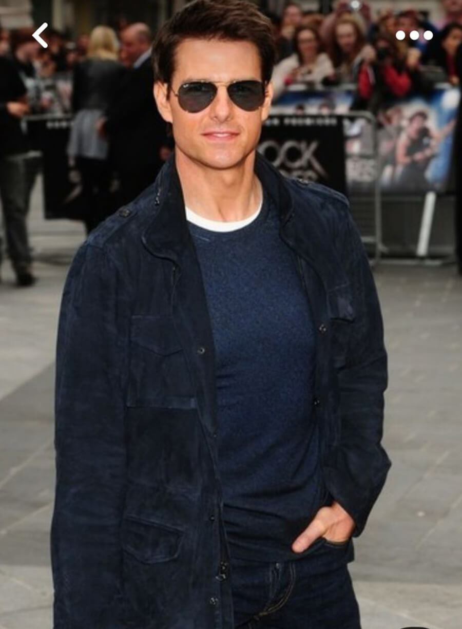 Tom Cruise Cotton Black Jacket