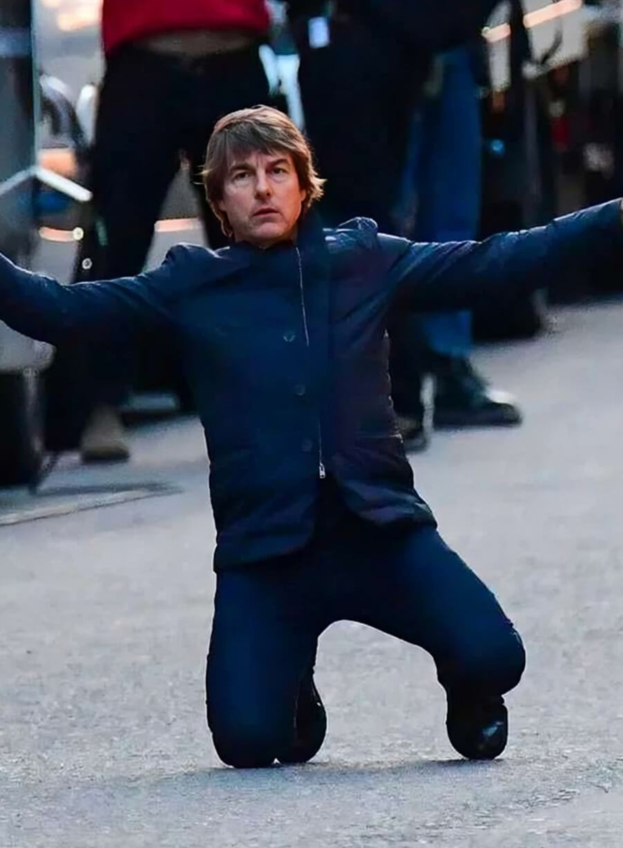 Tom Cruise Mission Impossible The Final Reckoning Blue Jacket