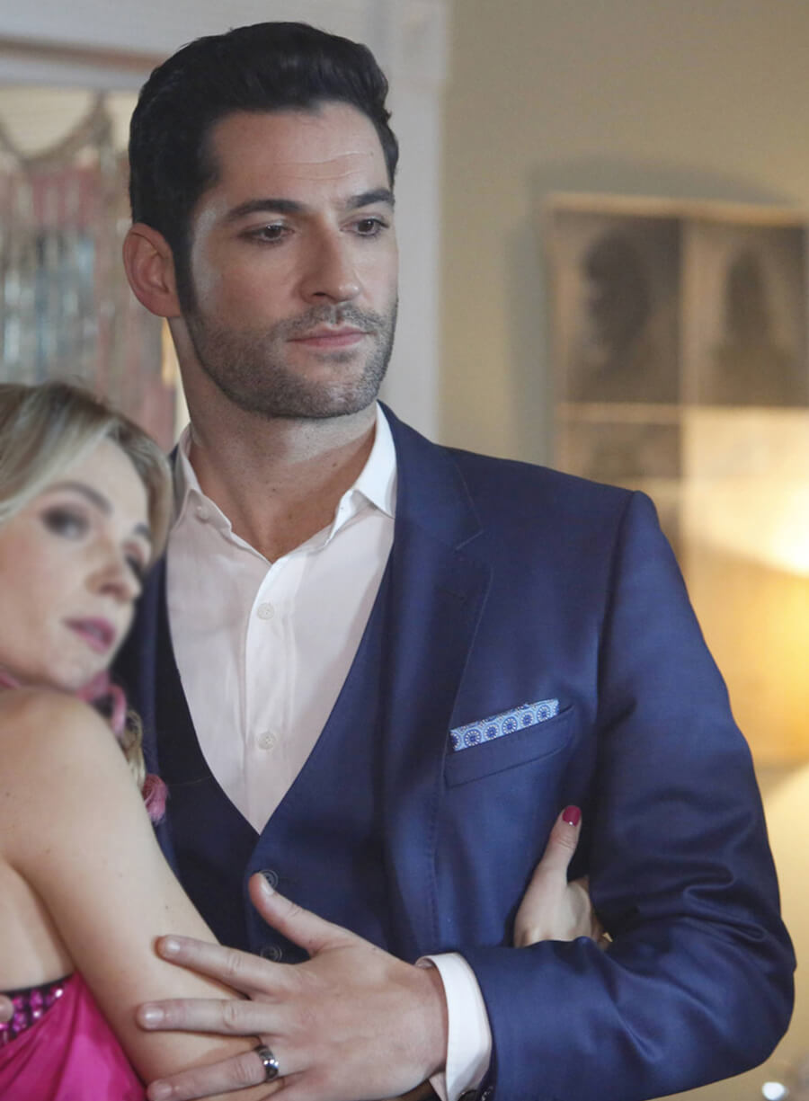 Tom Ellis Lucifer S02 Blue Blazer
