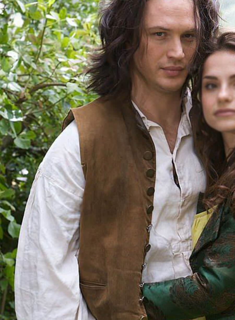 Tom Hardy Heathcliff Wuthering Heights Suede Vest