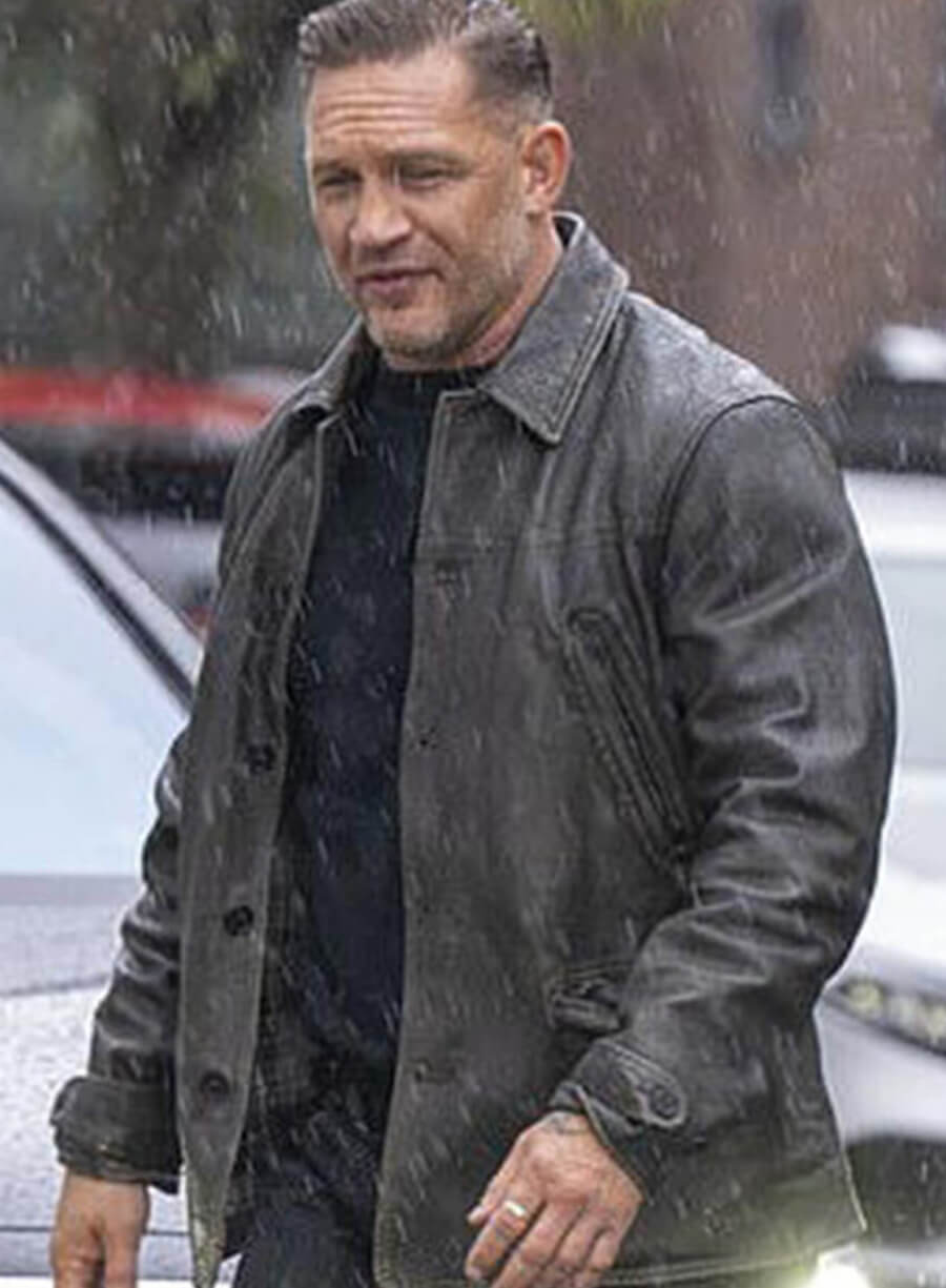 Tom Hardy Mobland S02 Black Leather Jacket