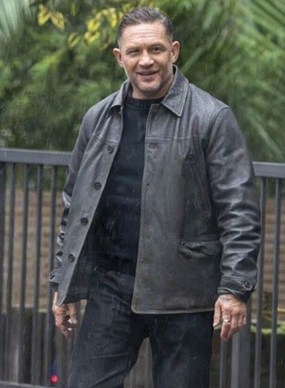 Tom Hardy Mobland S02 Black Leather Jacket