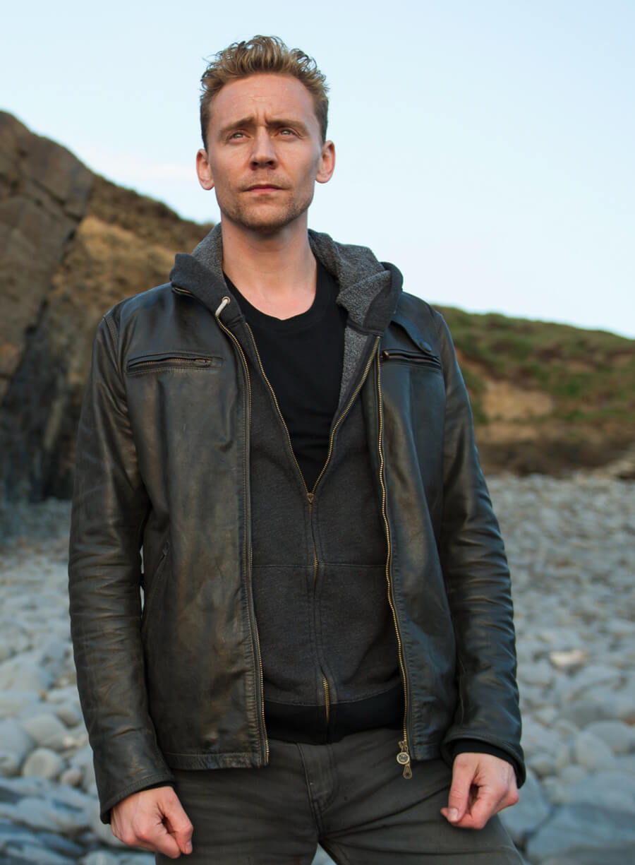 Tom Hiddleston The Night Manager Biker Leather Jacket
